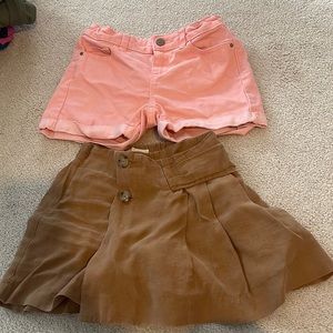 Girls shorts and skort
